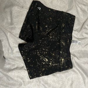 Ivivva athletic shorts black and gold size 12
